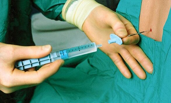 Injection for osteochondrosis