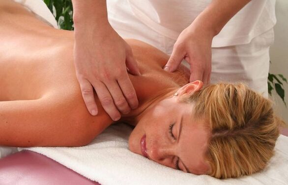 Massage treatment of osteochondrosis