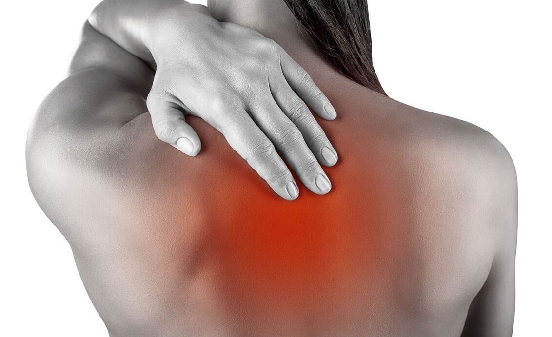 Localization of back pain is characteristic of thoracic osteochondrosis