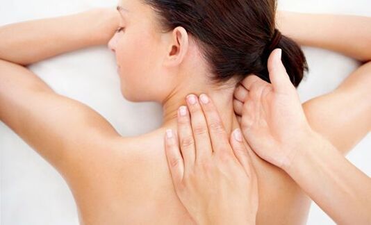Neck massage helps relax muscles and relieve tension and pain