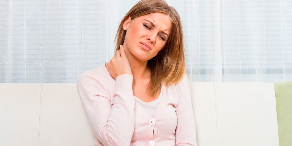 Increased body temperature with neck pain