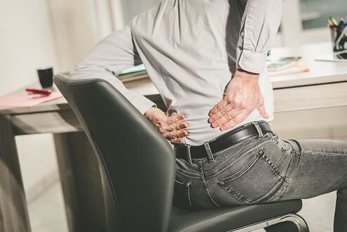 man lower back pain