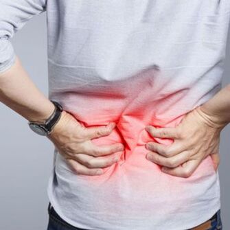 man lower back pain